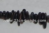 CCB94 15.5 inch 4*11mm irregular branch dark grey coral chip beads