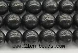 CCB965 15 inches 6mm round shungite gemstone beads wholesale