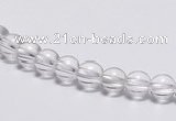 CCC01 15 inches 6mm round white crystal beads Wholesale