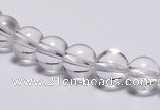 CCC02 15 inches 8mm round white crystal beads Wholesale