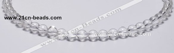 CCC02 15 inches 8mm round white crystal beads Wholesale