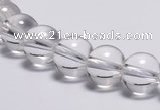 CCC03 15 inches 10mm round white crystal beads Wholesale