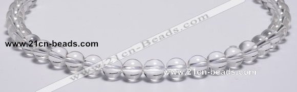 CCC03 15 inches 10mm round white crystal beads Wholesale