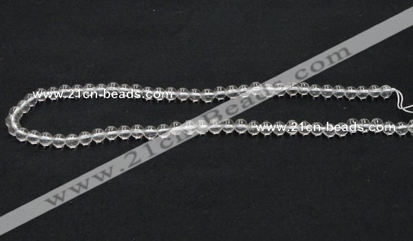 CCC200 15.5 inches 4mm round AB grade natural white crystal beads