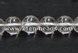 CCC204 15.5 inches 12mm round grade AB natural white crystal beads