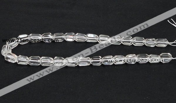 CCC217 10*14mm faceted freeform grade AB natural white crystal beads