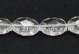 CCC226 13*18mm faceted oval grade AB natural white crystal beads