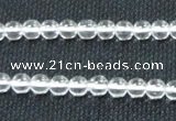 CCC258 15.5 inches 6mm round grade A natural white crystal beads