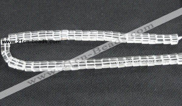 CCC260 15.5 inches 8*8mm cube grade A natural white crystal beads