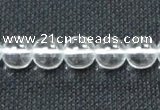 CCC279 15.5 inches 12mm round A grade natural white crystal beads