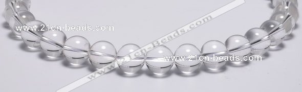 CCC31 15.5 inches 12mm round synthetic white crystal beads