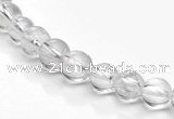 CCC35 15.5 inches 4mm round white crystal beads Wholesale