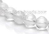 CCC36 15.5 inches 8mm round white crystal beads Wholesale