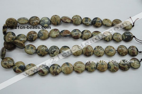 CCD03 15.5 inches 16mm flat round cordierite beads wholesale