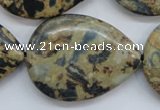 CCD09 15.5 inches 30*40mm flat teardrop cordierite beads wholesale