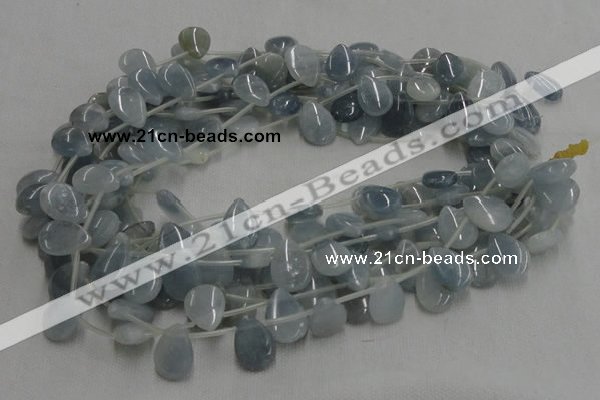 CCE07 16 inches 13*18mm flat teardrop celestite gemstone beads