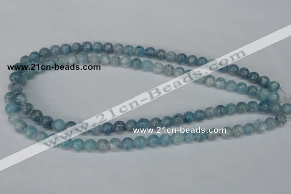 CCE51 15.5 inches 8mm round dyed natural celestite gemstone beads