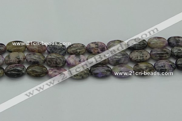 CCG104 15.5 inches 15*20mm oval charoite gemstone beads