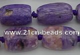 CCG114 15.5 inches 15*20mm drum charoite gemstone beads