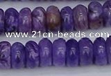 CCG122 15.5 inches 5*9mm rondelle charoite gemstone beads