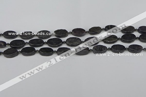 CCG126 15.5 inches 8*12mm oval charoite gemstone beads