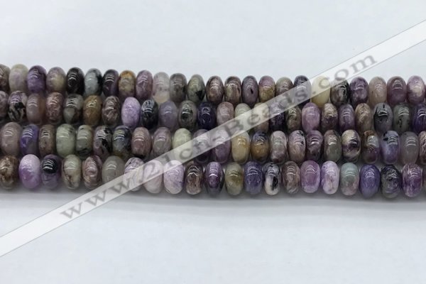 CCG136 15.5 inches 5*8mm rondelle natural charoite gemstone beads