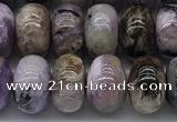 CCG137 15.5 inches 6*10mm rondelle natural charoite gemstone beads