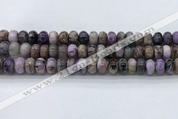 CCG137 15.5 inches 6*10mm rondelle natural charoite gemstone beads