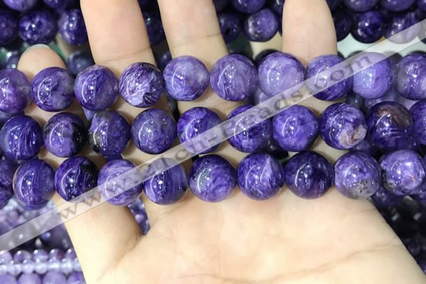 CCG145 15.5 inches 12mm round charoite gemstone beads