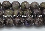 CCG22 15.5 inches 12mm round natural charoite gemstone beads