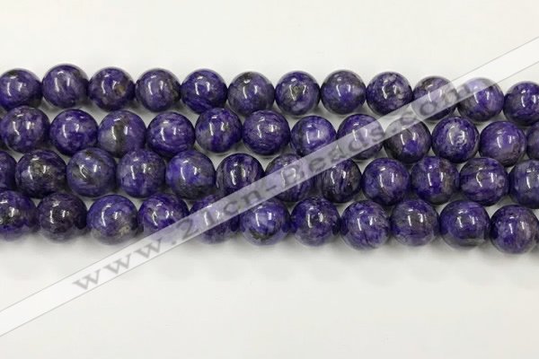 CCG312 15.5 inches 10mm round dyed charoite beads wholesale