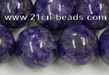 CCG313 15.5 inches 12mm round dyed charoite beads wholesale