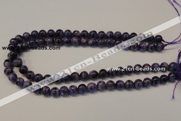 CCG32 15.5 inches 10mm round natural charoite gemstone beads