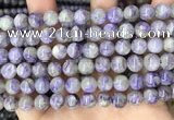 CCG320 15.5 inches 8mm round natural charoite beads wholesale