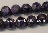 CCG33 15.5 inches 12mm round natural charoite gemstone beads