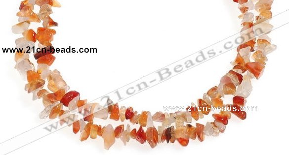 CCH06 35 inches red onyx chips gemstone beads wholesale