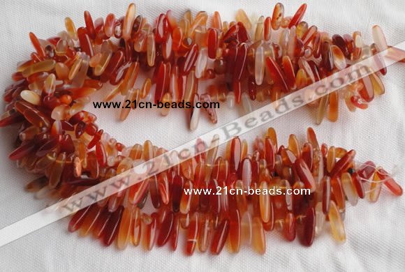 CCH07 16 inches red onyx chips gemstone beads wholesale