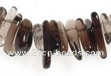 CCH15 16 inches smoky quartz chips gemstone beads wholesale