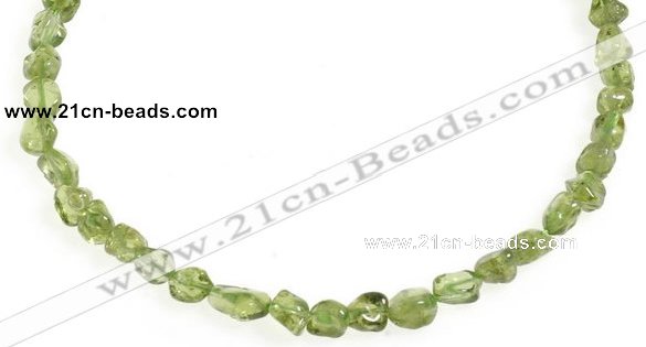 CCH17 16 inches green peridot chips gemstone beads wholesale