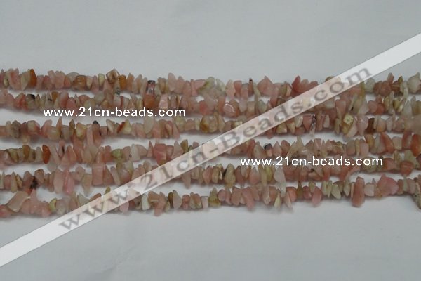 CCH202 34 inches 3*5mm pink opal chips gemstone beads wholesale