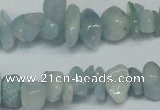 CCH215 34 inches 5*8mm aquamarine chips gemstone beads wholesale