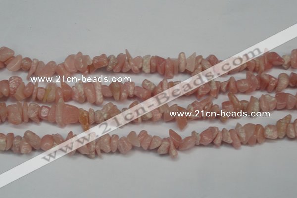 CCH224 34 inches 5*8mm pink opal chips gemstone beads wholesale