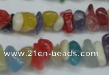 CCH236 34 inches 5*8mm mixed candy jade chips beads wholesale