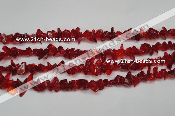 CCH238 34 inches 5*8mm synthetic crystal chips beads wholesale