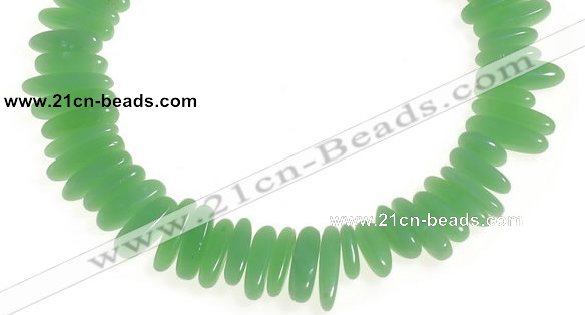 CCH24 16 inches green jade chips gemstone beads wholesale