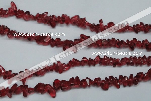 CCH251 34 inches 5*8mm synthetic crystal chips beads wholesale