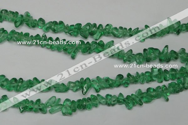 CCH253 34 inches 5*8mm synthetic crystal chips beads wholesale