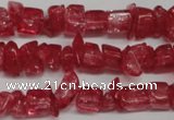 CCH262 34 inches 4*6mm synthetic crack crystal chips beads wholesale