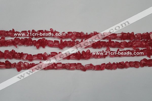 CCH262 34 inches 4*6mm synthetic crack crystal chips beads wholesale