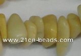 CCH274 34 inches 8*12mm yellow jade chips gemstone beads wholesale